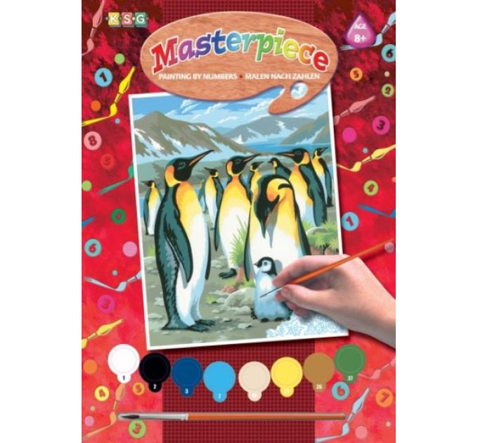 Sequin Art Набір для творчості Sequin Art PAINTING BY NUMBERS JUNIOR Penguins (SA0033)
