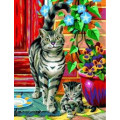 Sequin Art Картина по номерам Sequin Art PAINTING BY NUMBERS JUNIOR-PAIRS Cats (SA0213)