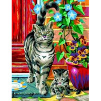 Картина по номерам Sequin Art PAINTING BY NUMBERS JUNIOR-PAIRS Cats (SA0213)
