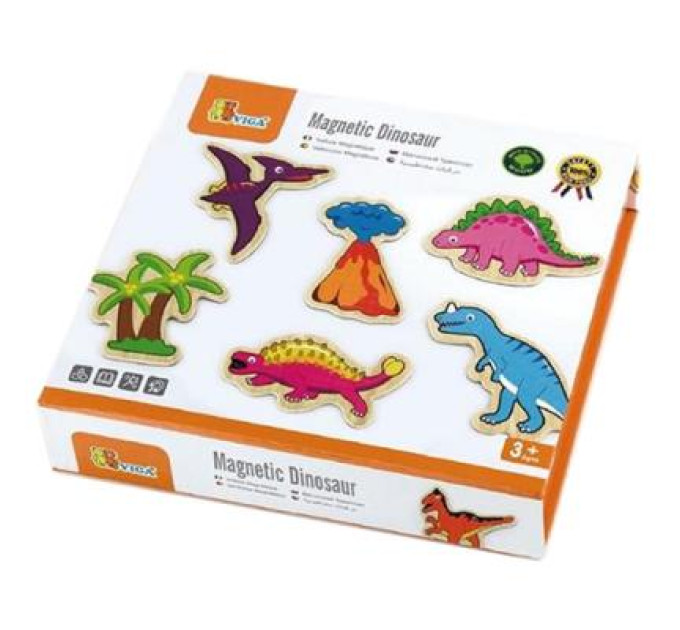 Viga Toys Розвиваюча іграшка Viga Toys Динозаври 20 шт магнітні фігурки (50289)