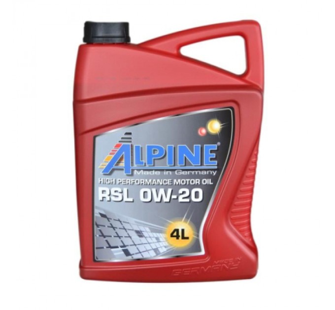 Alpine Моторна олива Alpine 0W-20 RSL 4л (0195-4)