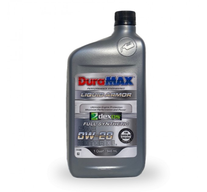 Моторна олива DuraMAX 0W20 DEXOS G2 SYN, 0,946 л