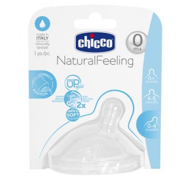 Соска Chicco силиконовая Step Up New 0 мес+ 1 шт (81011.10)