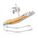 Крісло-гойдалка Kinderkraft шезлонг Felio 2 Forest Yellow (5902533921102)