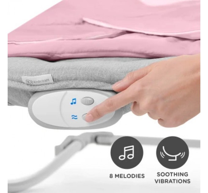 Крісло-гойдалка Kinderkraft шезлонг Felio 2 Peony Rose (5902533921096)