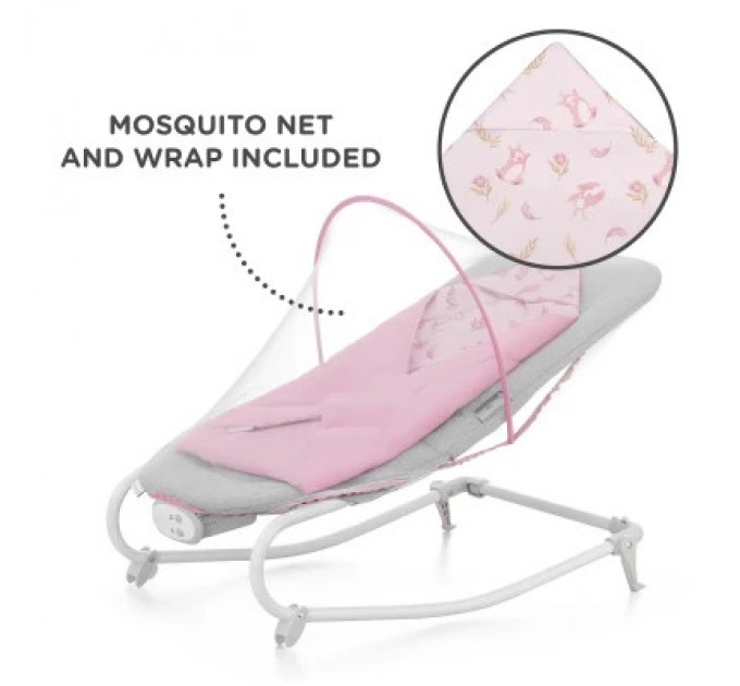 Крісло-гойдалка Kinderkraft шезлонг Felio 2 Peony Rose (5902533921096)