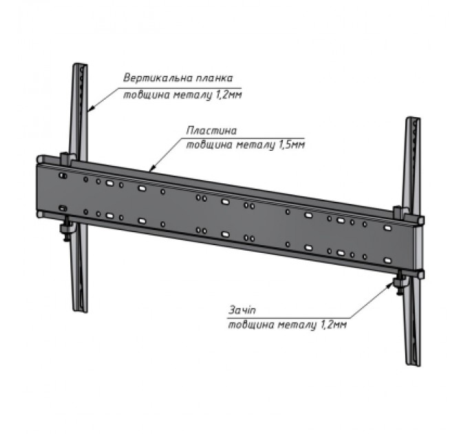 Кронштейн Charmount TV0804F White