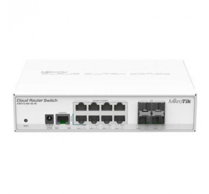Комутатор мережевий Mikrotik CRS112-8G-4S-IN