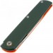 Ніж SRM Qrick, Sandvik14C28N, G10, помаранчево-зелений (408L-GX)