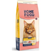 Сухий корм для кішок Home Food For large breeds з телятиною, лососем та в’яленими томатами 400 г (4820235021009)