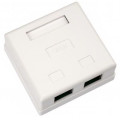 Vinga Комп'ютерна розетка RJ45x2 UTP cat.5e 8P8C Vinga (VCPRJ45O2)