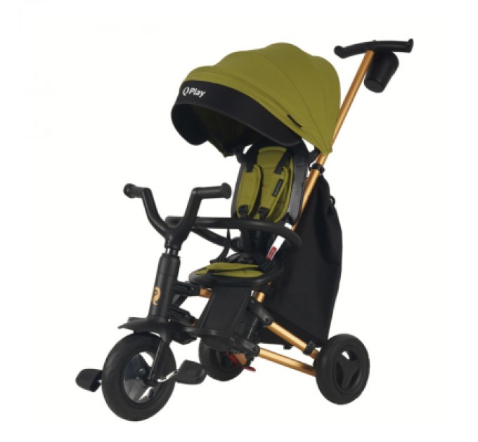 Дитячий велосипед QPlay Nova складаний триколісний Military Green (S700-16NovaEvaMG)