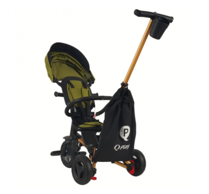 Дитячий велосипед QPlay Nova складаний триколісний Military Green (S700-16NovaEvaMG)