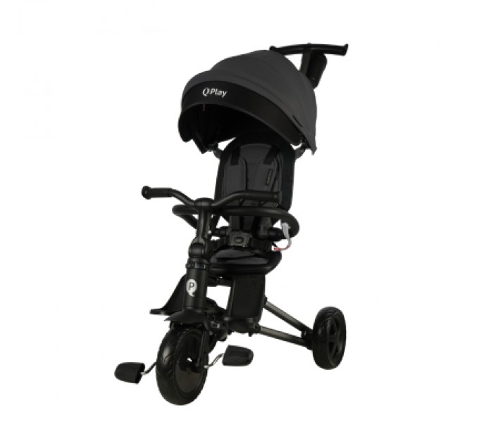 Дитячий велосипед QPlay Nova складаний триколісний Ultimate Black (S700-16NovaEvaUB)