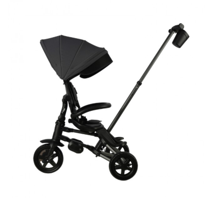 Дитячий велосипед QPlay Nova складаний триколісний Ultimate Black (S700-16NovaEvaUB)