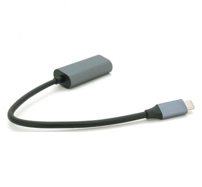 Voltronic Перехідник USB-C to RJ45 0.18m 1000Mbps gray Voltronic (YT-Type-C(M)/RJ-45(F)-G/27033)
