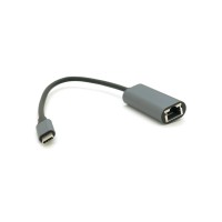 Перехідник USB-C to RJ45 0.18m 1000Mbps gray Voltronic (YT-Type-C(M)/RJ-45(F)-G/27033)
