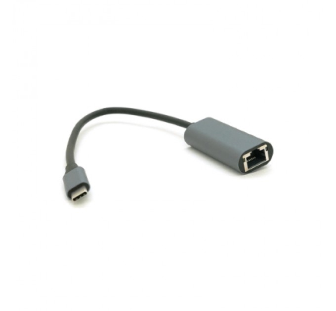 Voltronic Перехідник USB-C to RJ45 0.18m 1000Mbps gray Voltronic (YT-Type-C(M)/RJ-45(F)-G/27033)