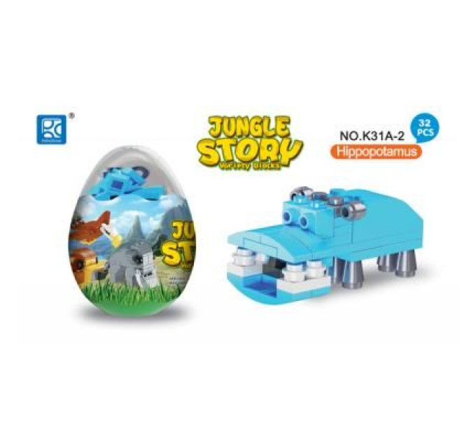 Mindbox Конструктор Mindbox JUNGLE STORY в яйце в асорт (K31A)