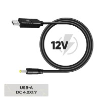 Кабель живлення USB to DC 4.0x1.7 12V 0.8m Armorstandart (ARM79301)
