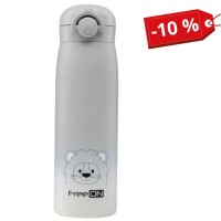 Поїльник-непроливайка FreeON термопляшка, сіра 480 мл (380715)