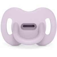 Пустушка Suavinex Colour Essence силіконова фізіологічна, 0-6 місяців, світло-фіолетова (308604)