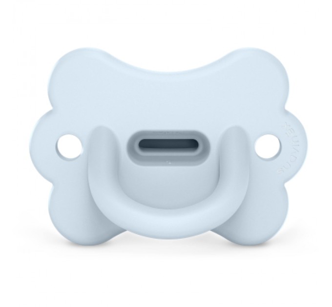 Пустушка Suavinex Colour Essence фізіологічна у формі метелика, 0-6 місяців, блакитна (308912)