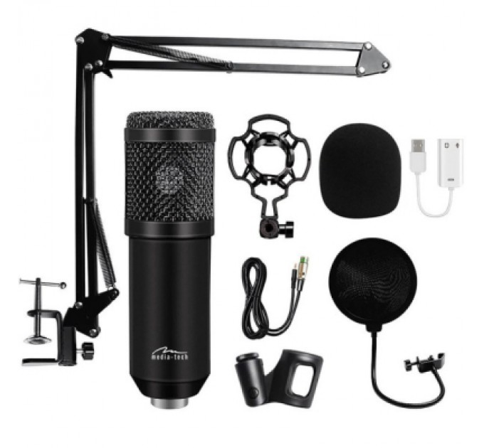 Мікрофон Media-Tech XLR USB Black (MT397K)