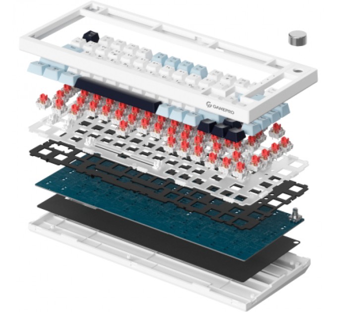 GamePro Клавіатура GamePro Genesis Warden MK160BL Outemu Swithes USB White (MK160BL)