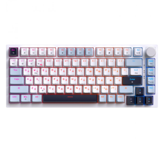 GamePro Клавіатура GamePro Genesis Warden MK160BL Outemu Swithes USB White (MK160BL)