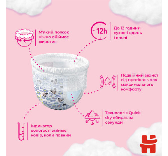 Huggies Підгузки Huggies Pants 5 Mega (12-17 кг) для дівчаток 48 шт (5029053547626)