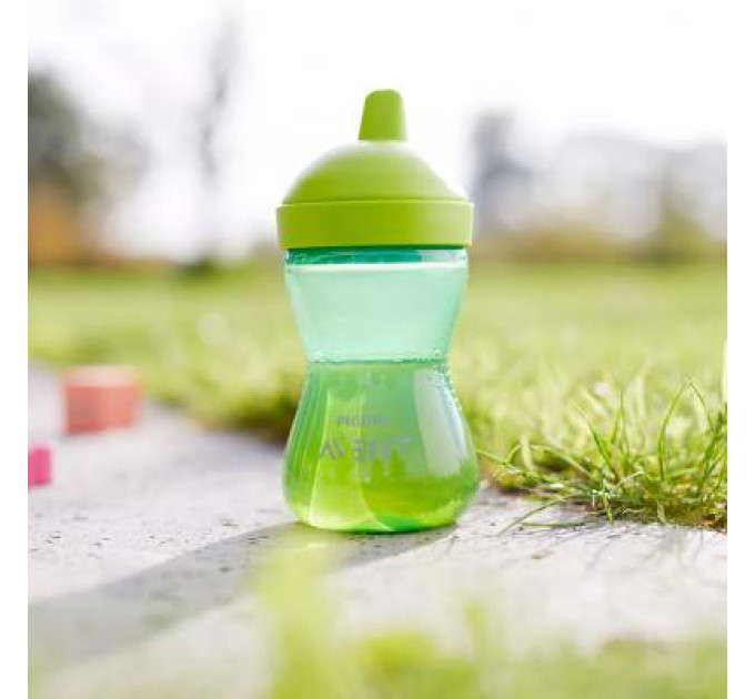 Philips AVENT Поїльник-непроливайка Philips AVENT з твердим носиком Зелена 300 мл (SCF804/03)