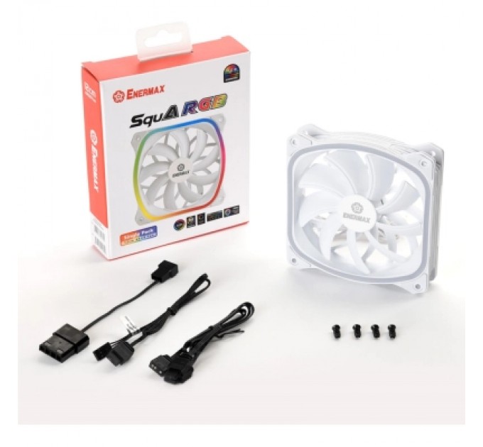 Кулер до корпусу Enermax SquA RGB White (UCSQARGB12P-W-SG)