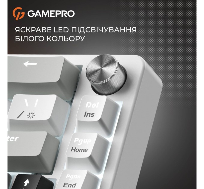 Клавіатура GamePro Genesis Silverlight MK116 USB UA Grey (MK116)