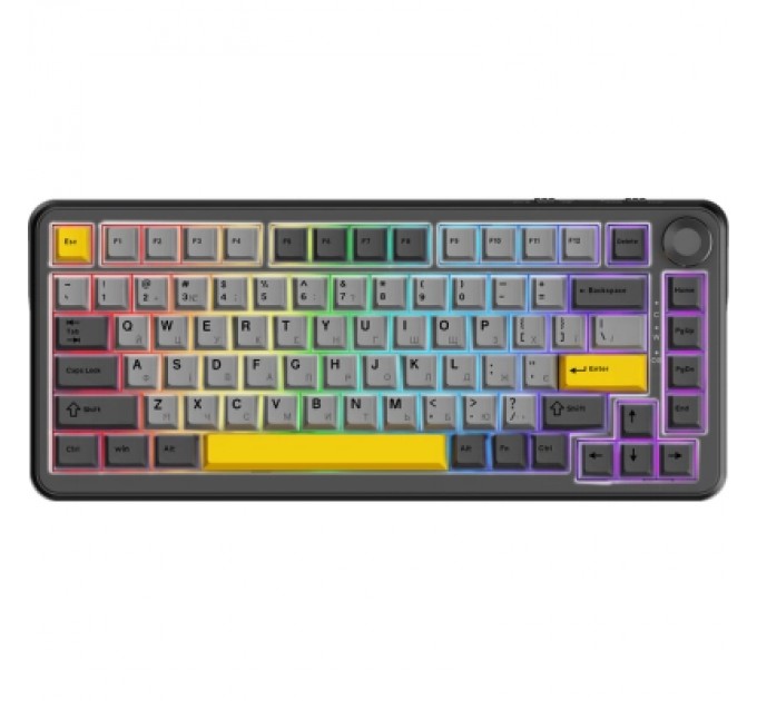 Клавіатура Ajazz AK820 MAX PLUS Daydream Switch RGB Wireless/Bluetooth/USB Black (AK820MAX-DD-BGY)