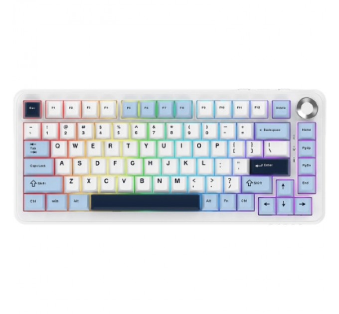 Клавіатура Ajazz AK820 MAX PLUS Daydream Switch RGB Wireless/Bluetooth/USB White (AK820MAX-DD-BWD)