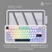 Клавіатура Ajazz AK820 MAX PLUS Daydream Switch RGB Wireless/Bluetooth/USB White (AK820MAX-DD-BWD)