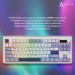 Клавіатура Ajazz AK870 PLUS Murad Switch RGB Wireless/Bluetooth/USB White (AK870-MU-BWD)