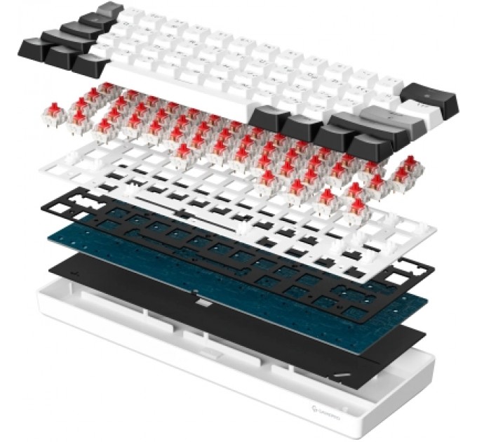 Клавіатура GamePro Genesis Infinity MK130BW Outemu Swithes USB White (MK130BW)