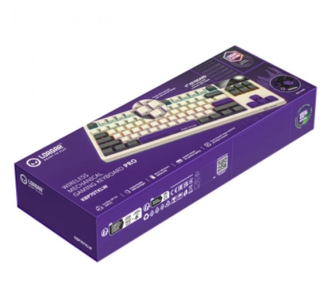 Клавіатура Lorgar KBP70TKLW Wireless TKL Mechanical Pro UA Beige (LRG-KBP70TKLW-RT-US)