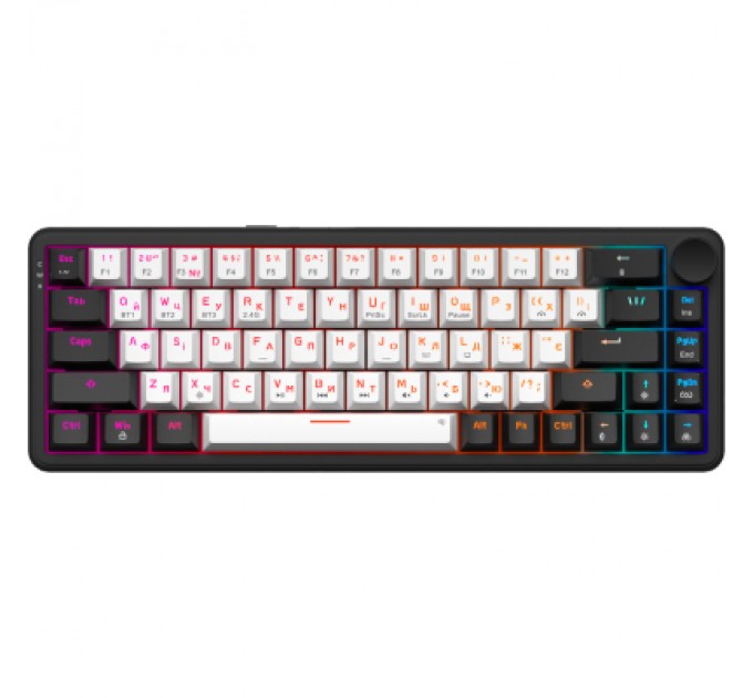 GamePro Клавіатура GamePro Asgard Valhalla MK210B Pro 65 RGB Wireless/Bluetooth/USB Black (MK210B Pro)