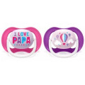 Philips AVENT Пустушка Philips AVENT Ultra Air I love… для дівчат, 6-18 міс (SCF080/04)