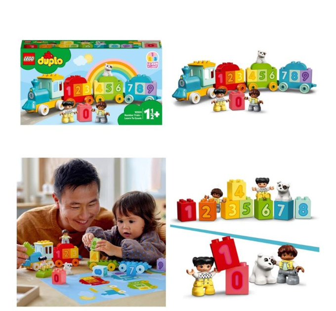 LEGO Конструктор LEGO Duplo Потяг із цифрами — вчимося рахувати 23 деталі (10954)