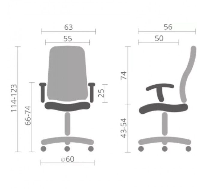 Крісло ігрове Аклас Бешкет ANF підліткове Чорний (PU-чорний) (00160337)
