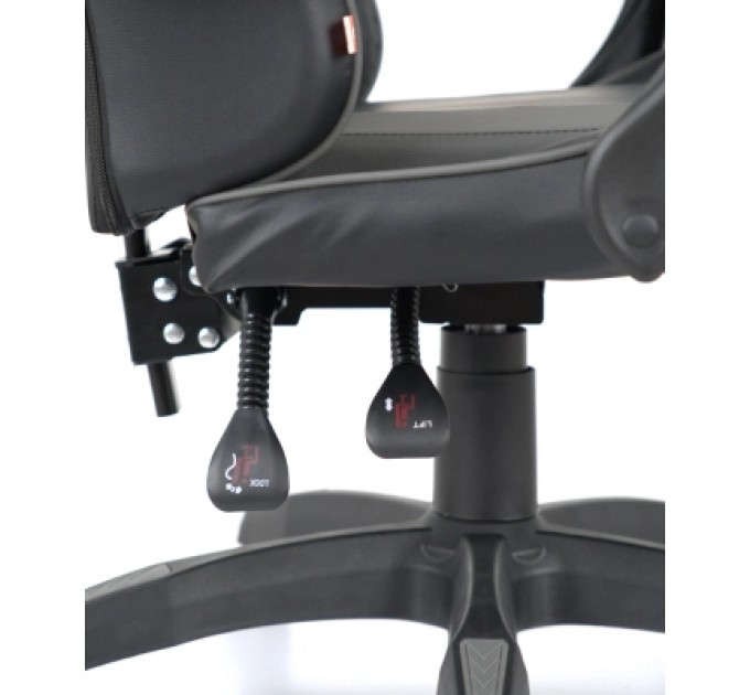 Крісло ігрове Аклас Бешкет ANF підліткове Чорний (PU-чорний/сірий) (00160338)