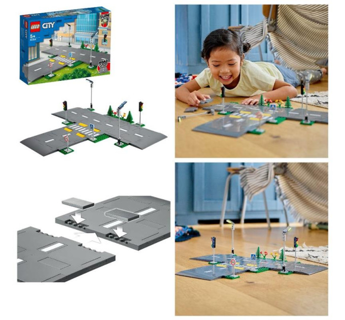 LEGO Конструктор LEGO City Town Дорожні плити 112 деталей (60304)