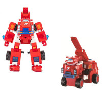 Конструктор Super Wings Blocks 2-in-1 Buildable Transforming Vehicle Jett, Джетт (EU385005)