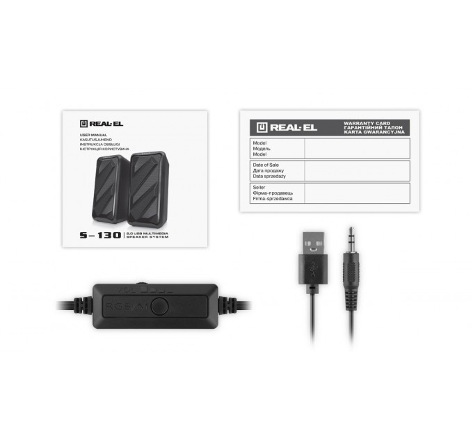 Акустична система REAL-EL S-130 Black