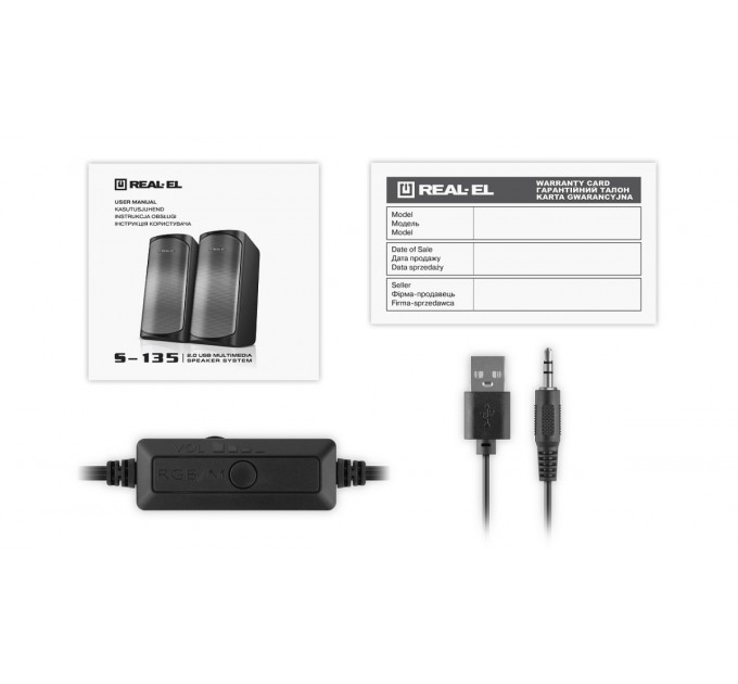 REAL-EL Акустична система REAL-EL S-135 Black