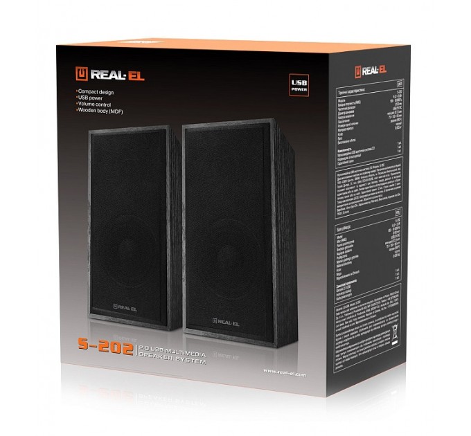 Акустична система REAL-EL S-202